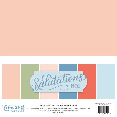 Echo Park Salutations No. 1 Cardstock - Solids Kit